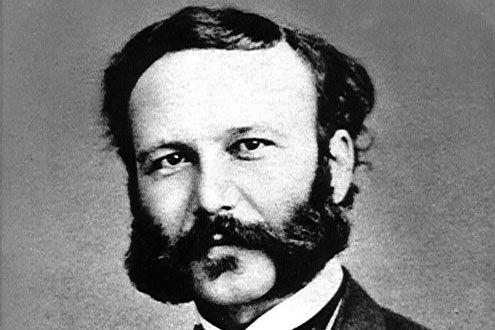 Abbildung: Porträt von Henry Dunant um 1860